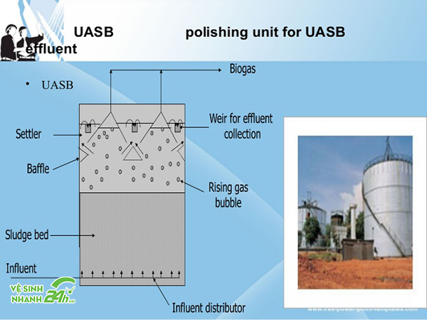 Nguyên lý hoạt động bể UASB